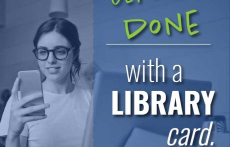 get work done with a library card graphic