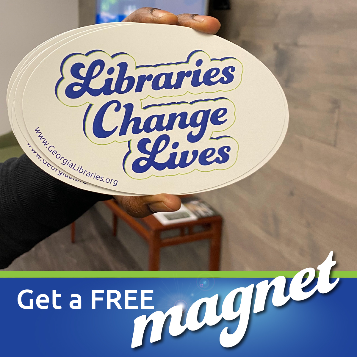 Libraries Change Lives magnet